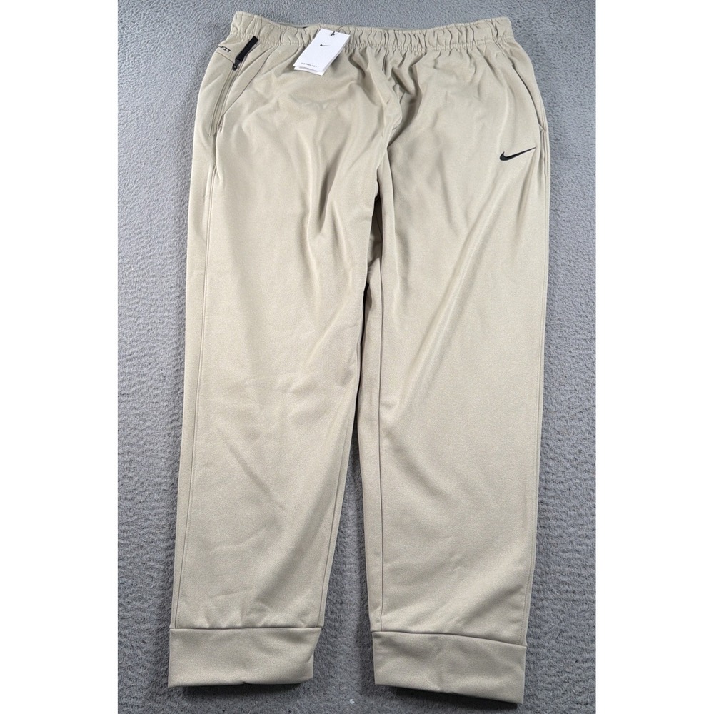 NikeTraining Pants‎ Men's 2XL Desert Khaki  Therma-FIT Tapered NWT (DQ5405-251)